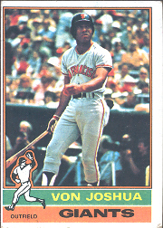 1976 Topps Baseball Cards      082      Von Joshua